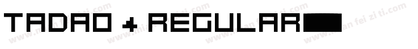Tadao 4 Regular字体转换